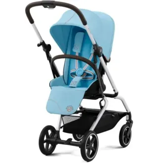 Прогулянкова коляска Cybex Eezy S Twist+ 2 SLV Beach Blue (з бампером)