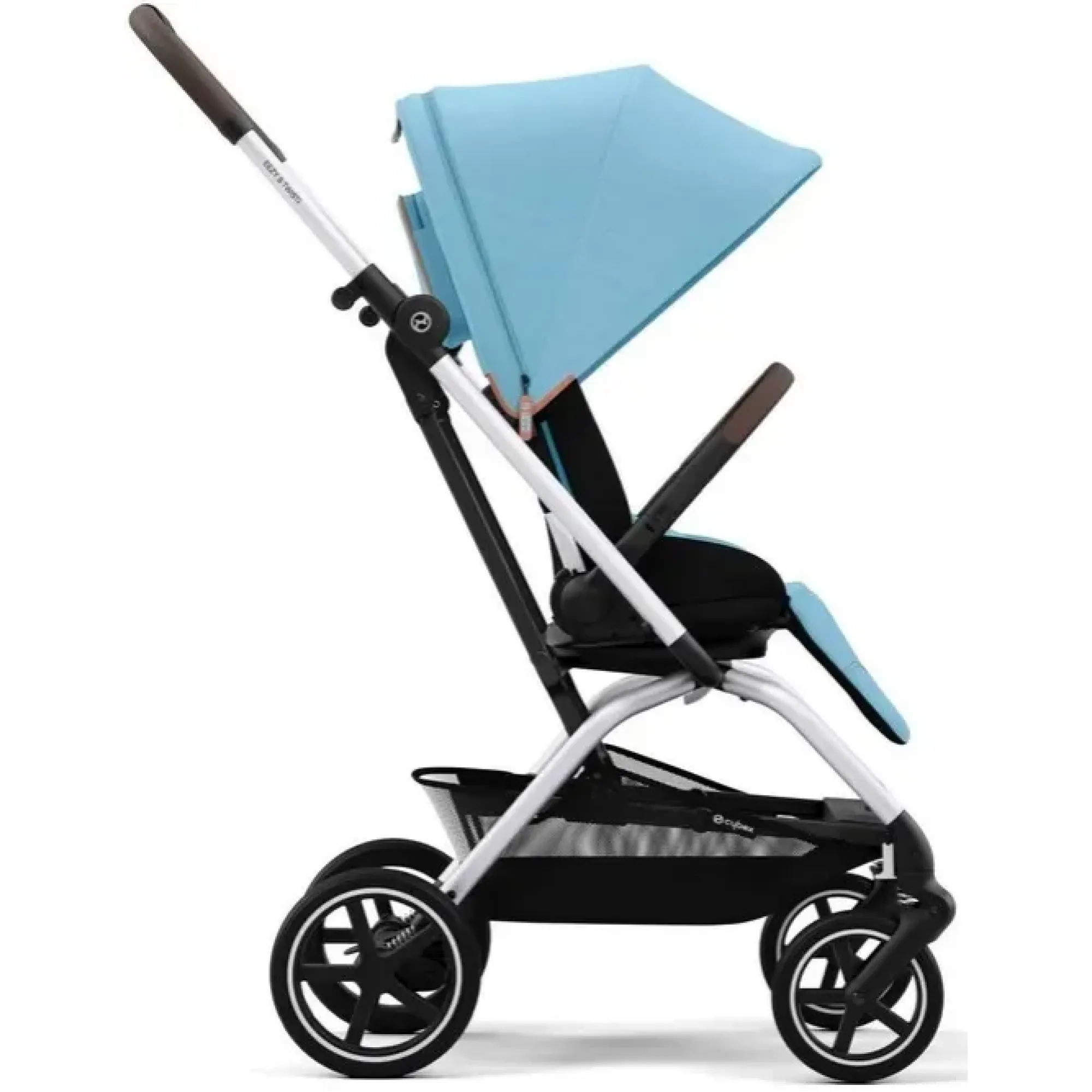 Прогулянкова коляска Cybex Eezy S Twist+ 2 SLV Beach Blue (з бампером)
