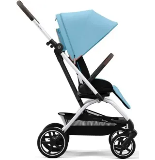 Прогулянкова коляска Cybex Eezy S Twist+ 2 SLV Beach Blue (з бампером)