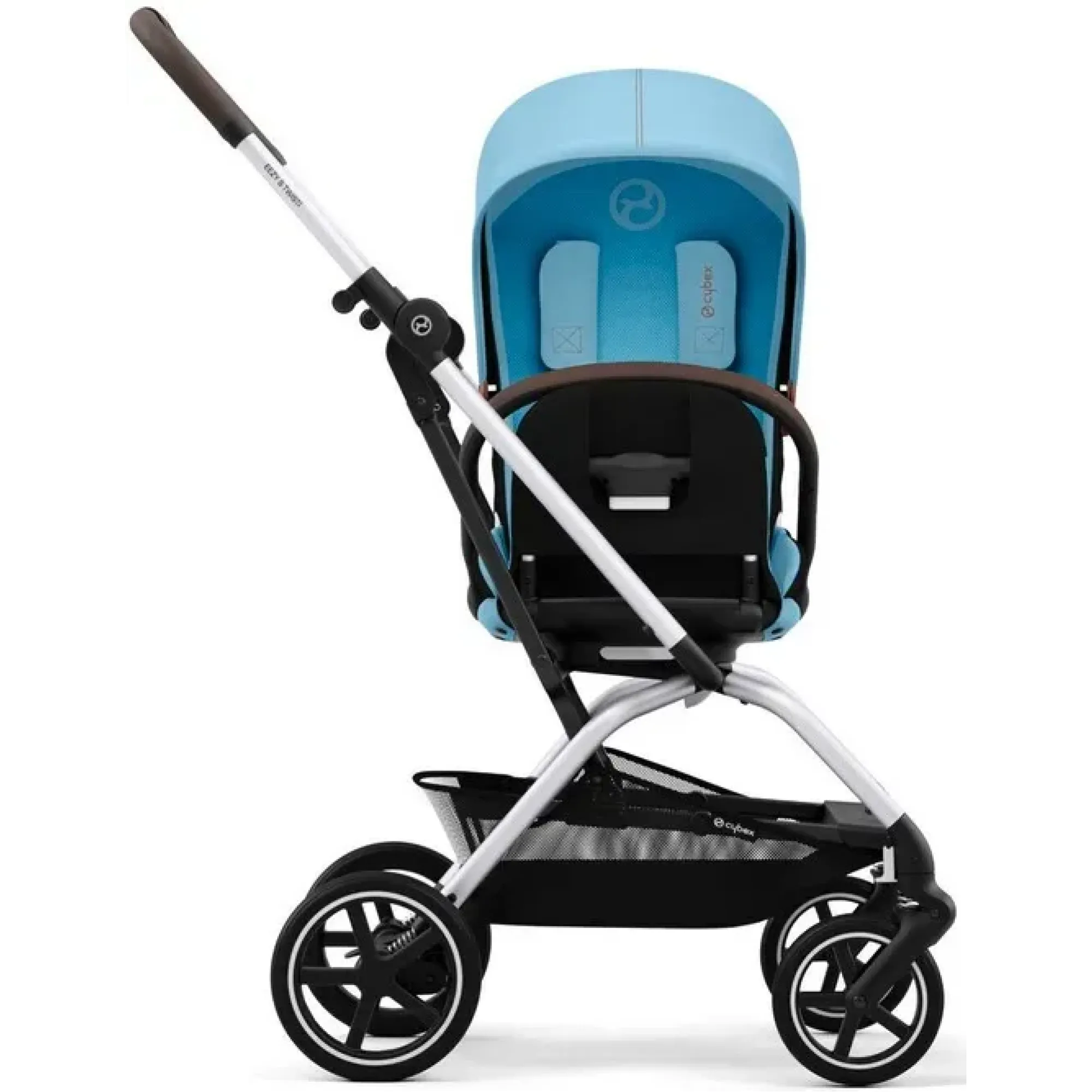 Прогулянкова коляска Cybex Eezy S Twist+ 2 SLV Beach Blue (з бампером)