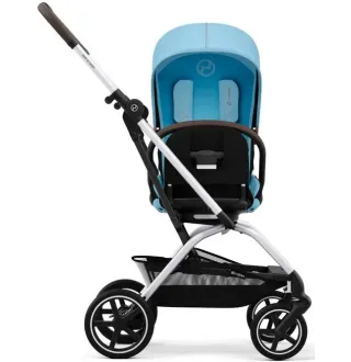 Прогулянкова коляска Cybex Eezy S Twist+ 2 SLV Beach Blue (з бампером)