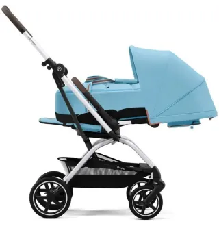 Прогулянкова коляска Cybex Eezy S Twist+ 2 SLV Beach Blue (з бампером)