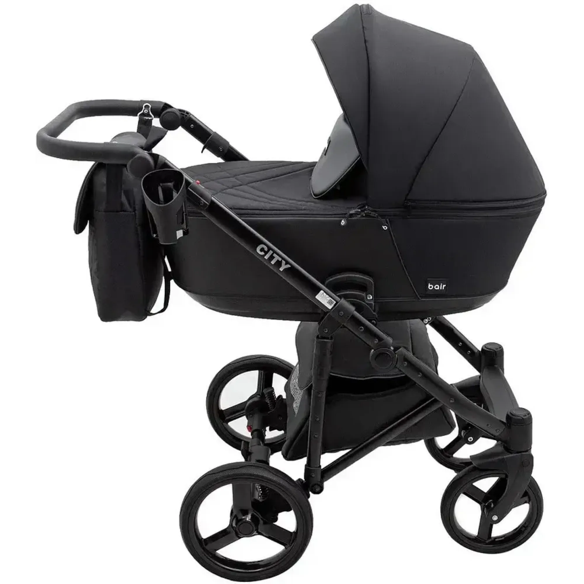 Коляска 2в1 Bair City Soft 452 Чорний