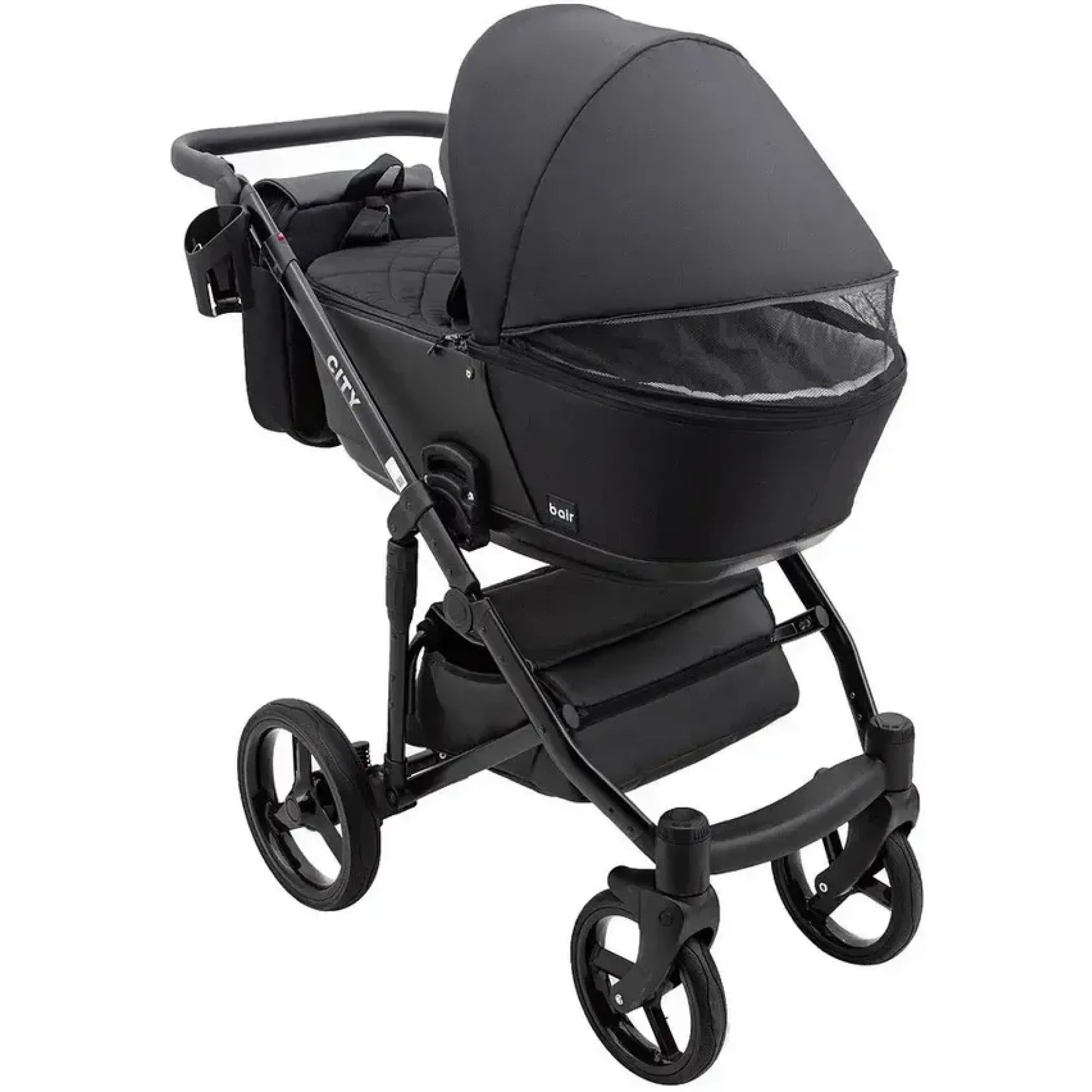 Коляска 2в1 Bair City Soft 452 Чорний