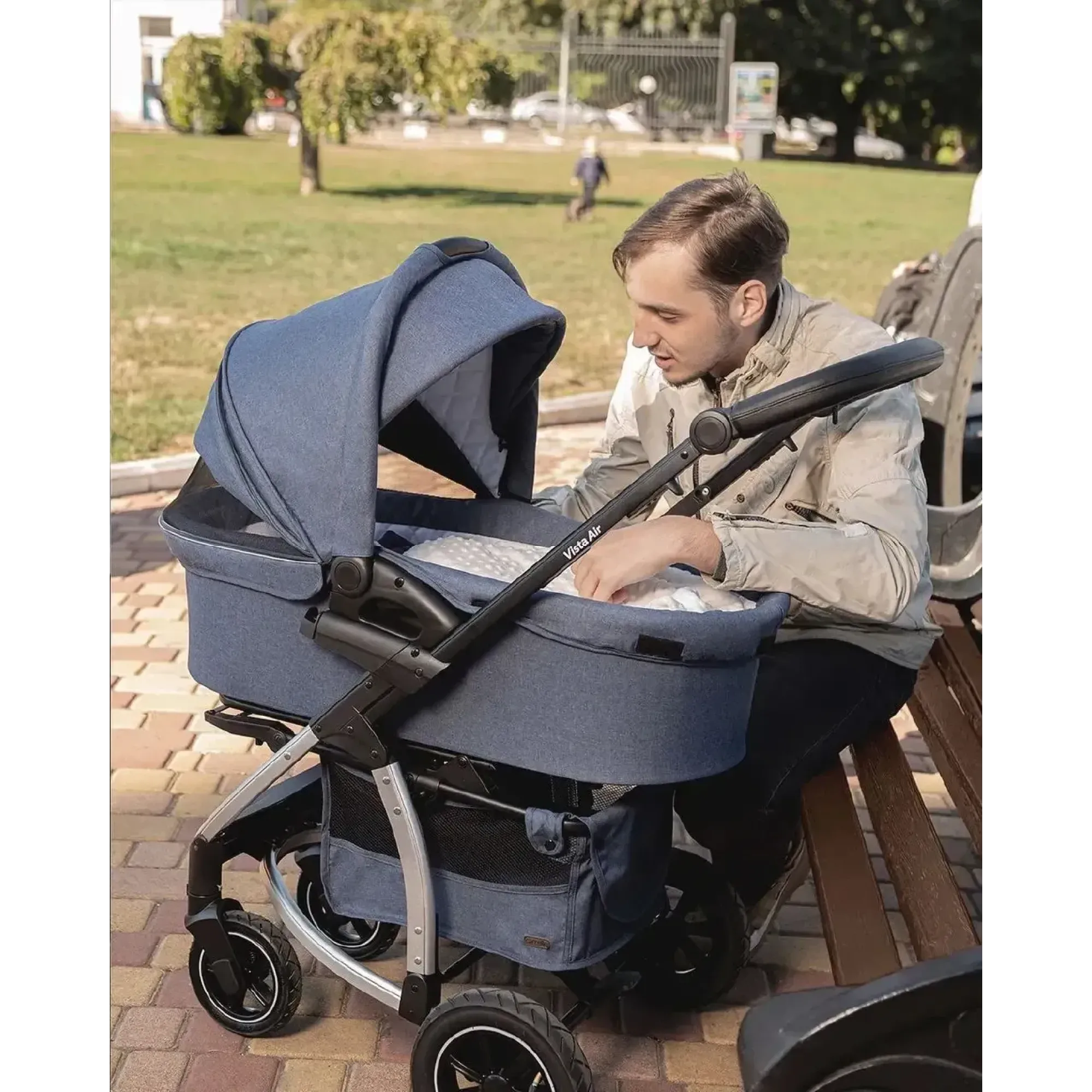Коляска 2в1 Carrello Vista Air CRL-6506 Denim Blue