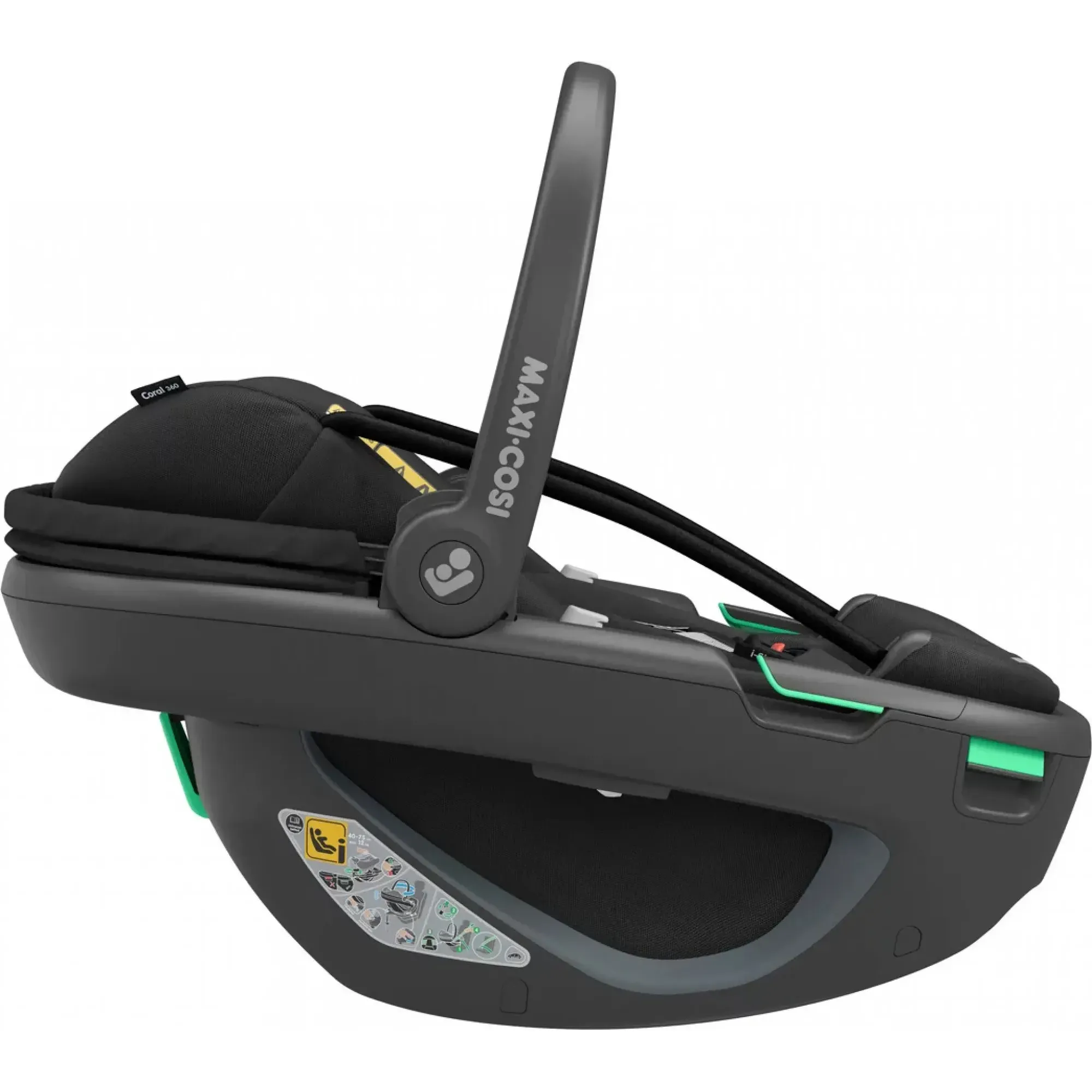 Автокрісло Maxi-Cosi Coral 360 Essential Black (Black Shell)
