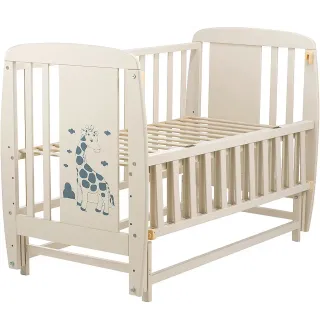 Ліжко Babyroom Жирафік DJMO-02 маятник, відкидний бік бук слонова кістка