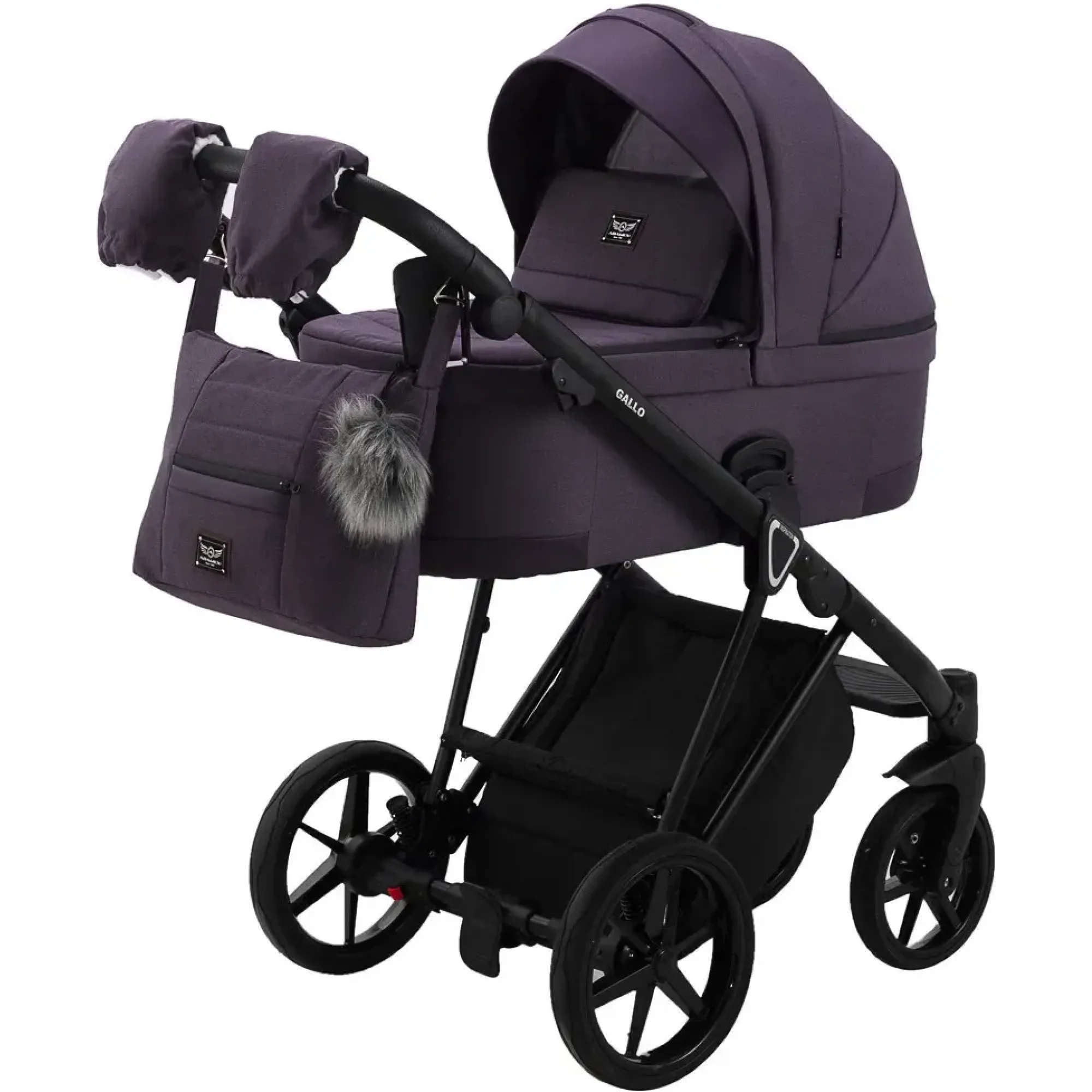 Коляска 2 в 1 Adamex Gallo Thermo GA-8 plum perfect