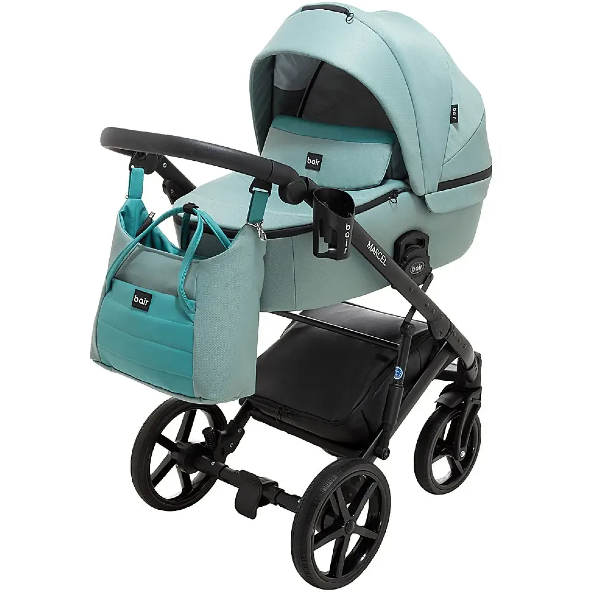 Коляска 2 в 1 Bair Marcel Soft BM-028 нефрит