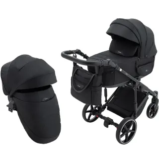 Коляска 2 в 1 Adamex Zico Lux TK-53 чорний