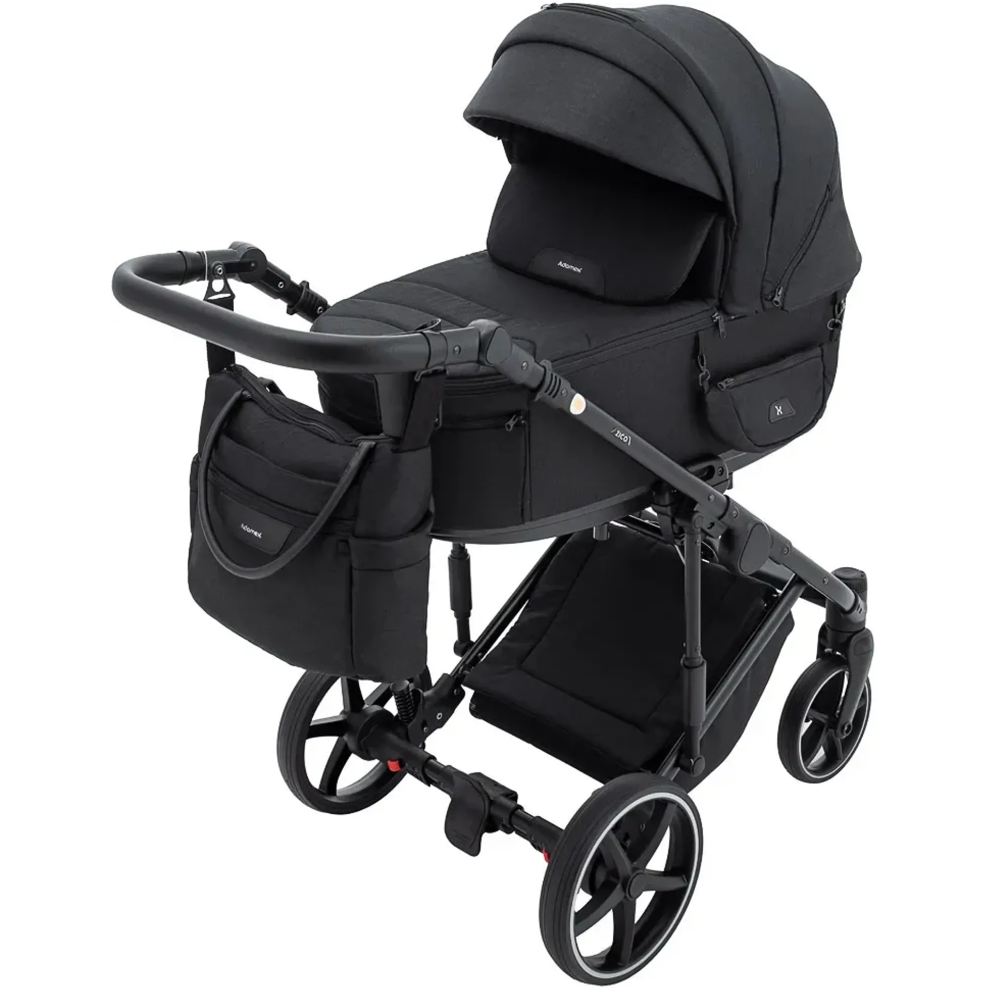 Коляска 2 в 1 Adamex Zico Lux TK-53 чорний