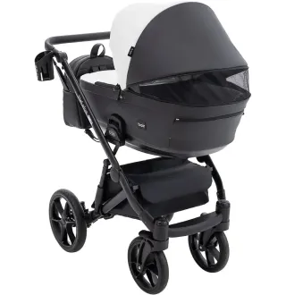 Коляска 2 в 1 Bair Kiwi Plus ECO BKP-51/15 білий / чорний