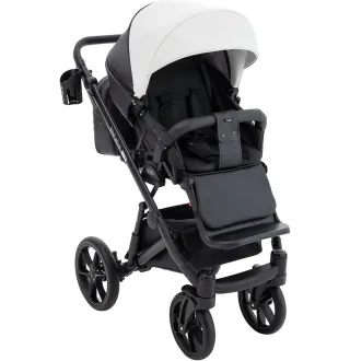 Коляска 2 в 1 Bair Kiwi Plus ECO BKP-51/15 білий / чорний