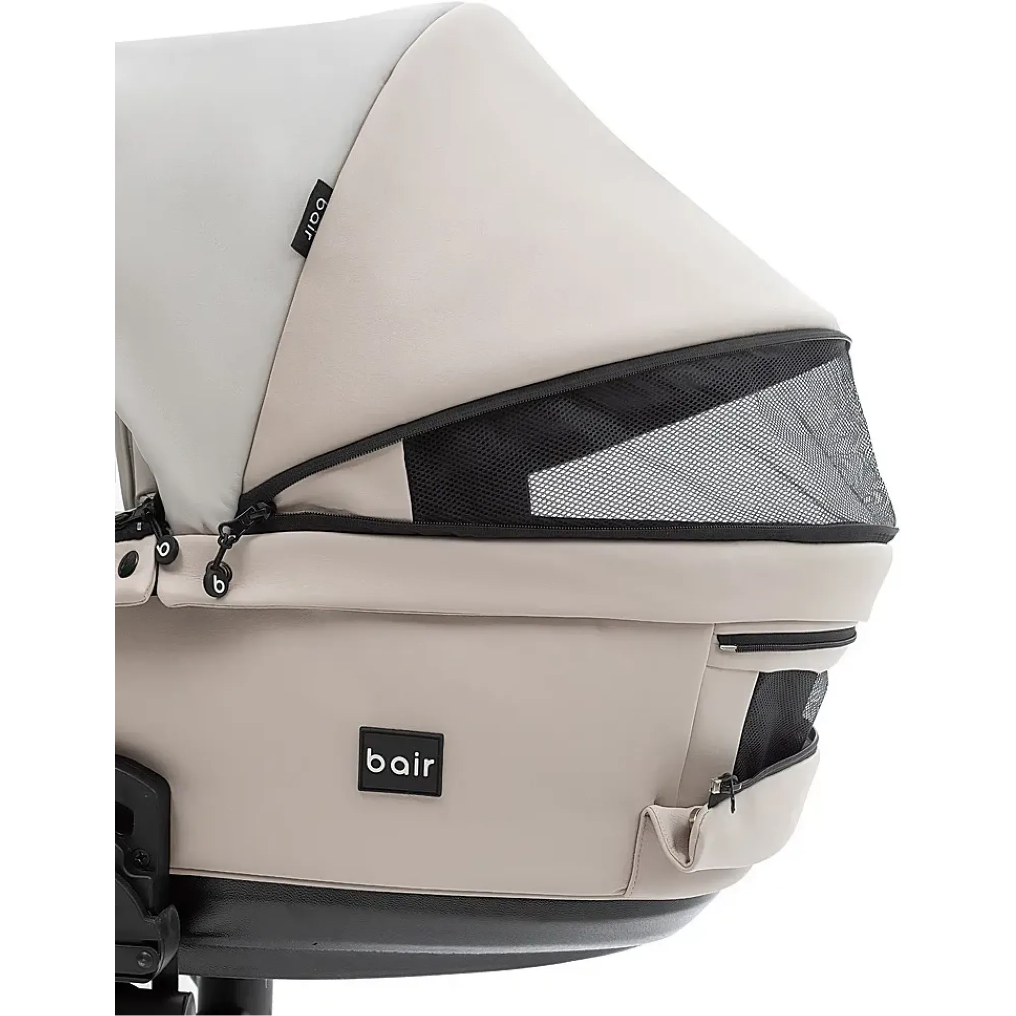Коляска 2 в 1 для двійні Bair Kiwi DUO ECO BKD-32/33 бежевий / капучино