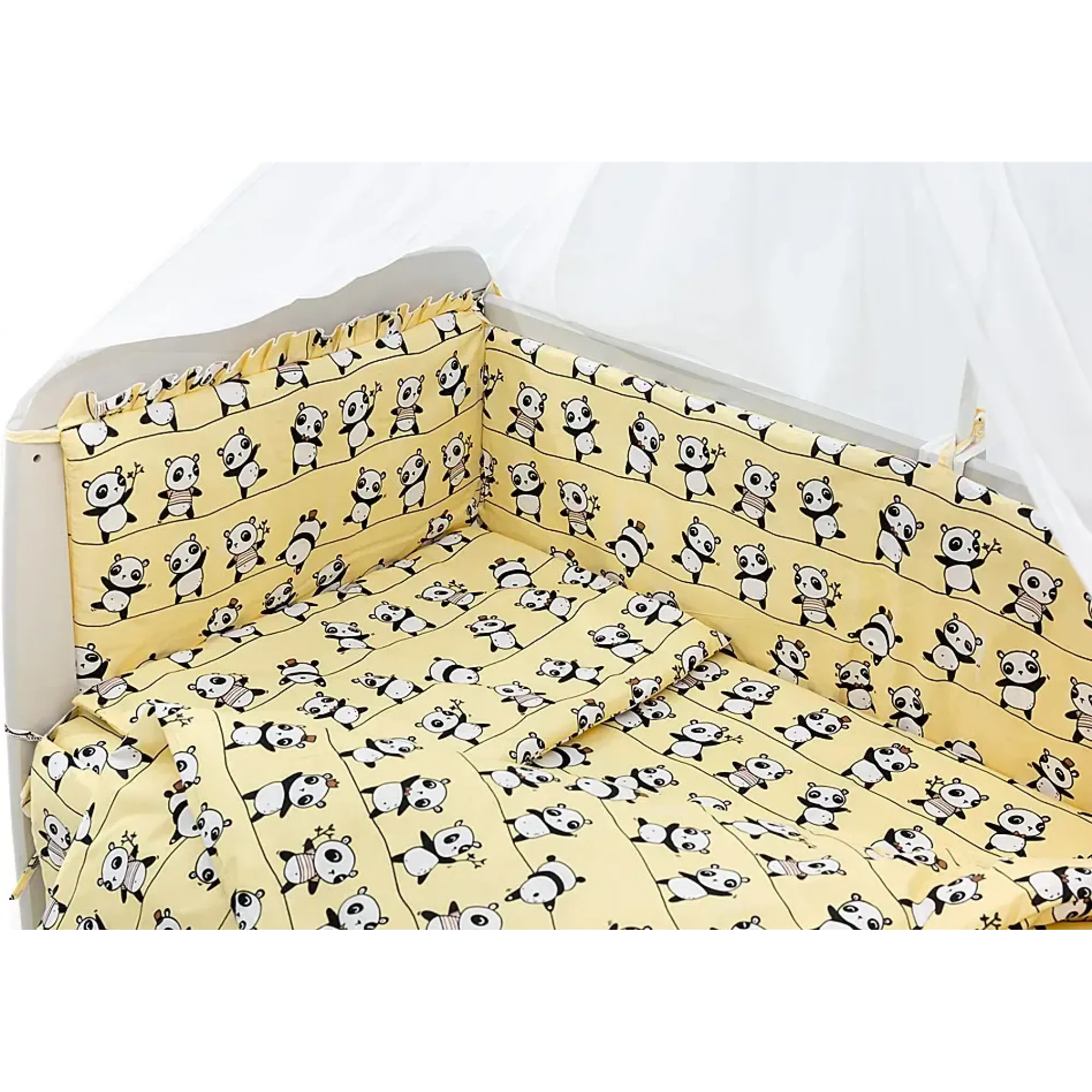 Дитяча постіль Qvatro Gold RG-08 жовтий (панди)