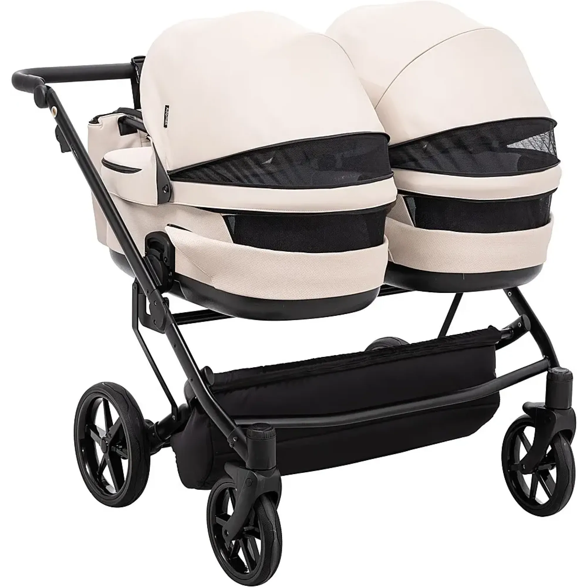 Коляска 2 в 1 для двійні Adamex Leo Duo Eco SA-7 лате