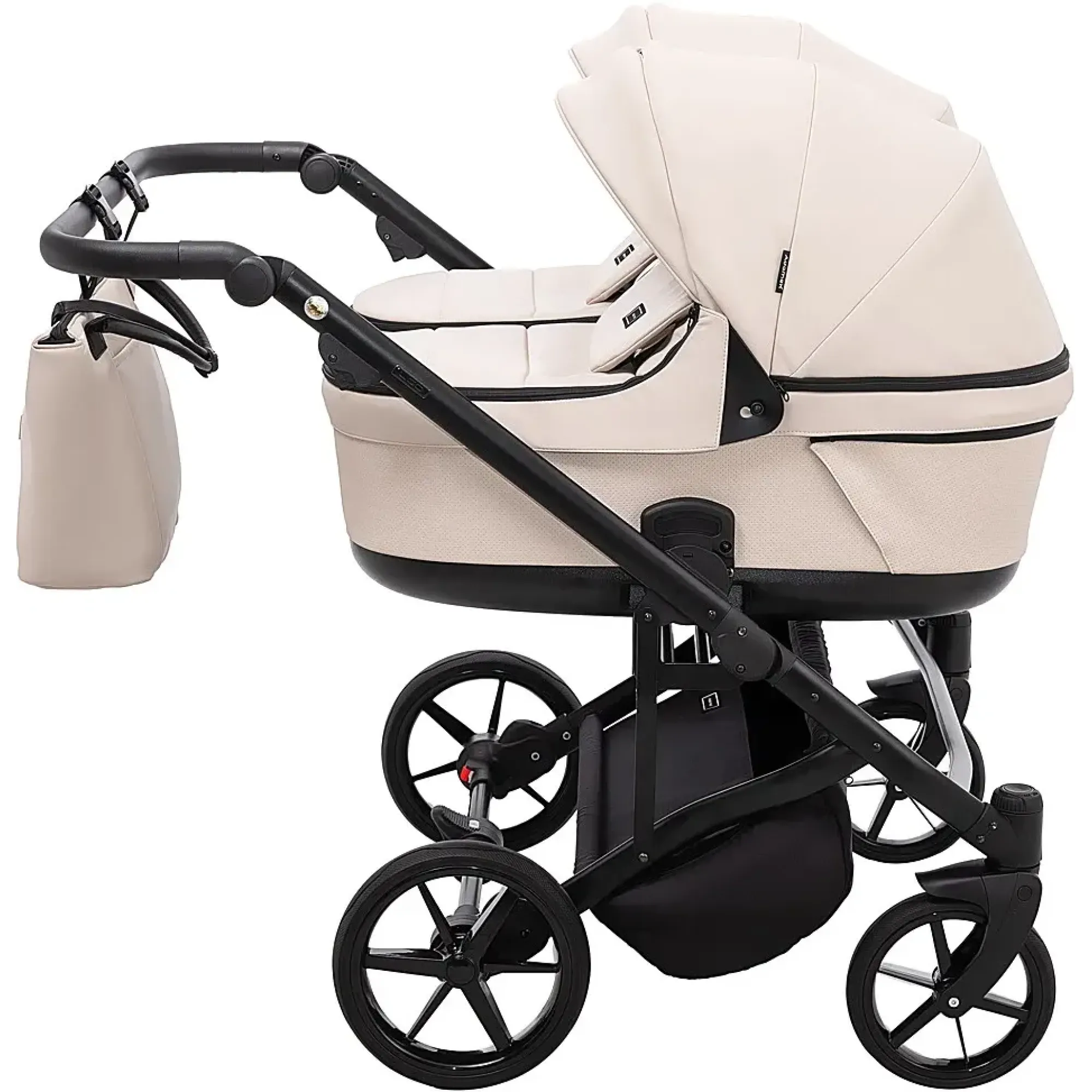 Коляска 2 в 1 для двійні Adamex Leo Duo Eco SA-7 лате