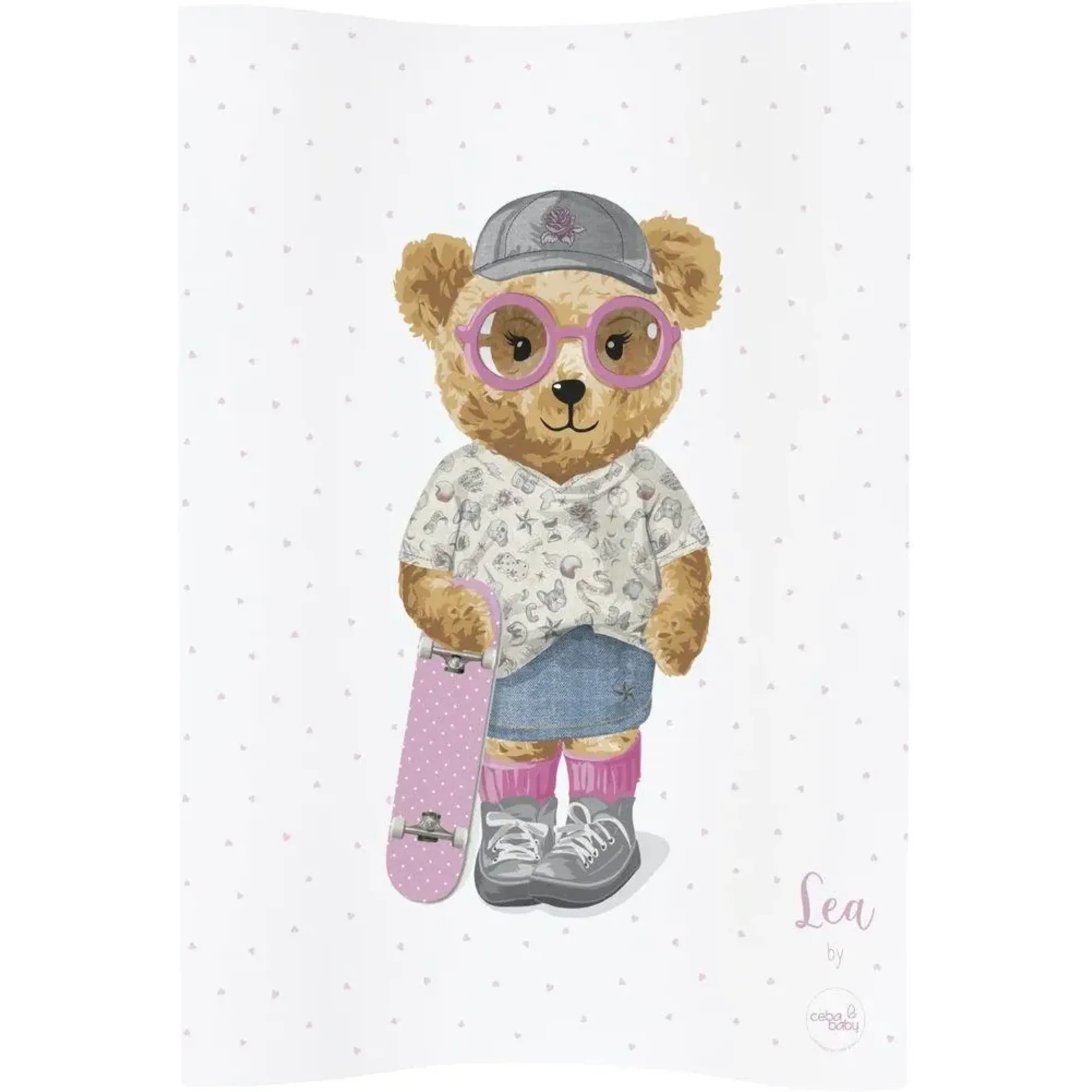 Повивальний матрац мʼякий Ceba Baby Soft profiled changing mat COSY (48x70 cm) W-104-132-684 fluffy puffy lea