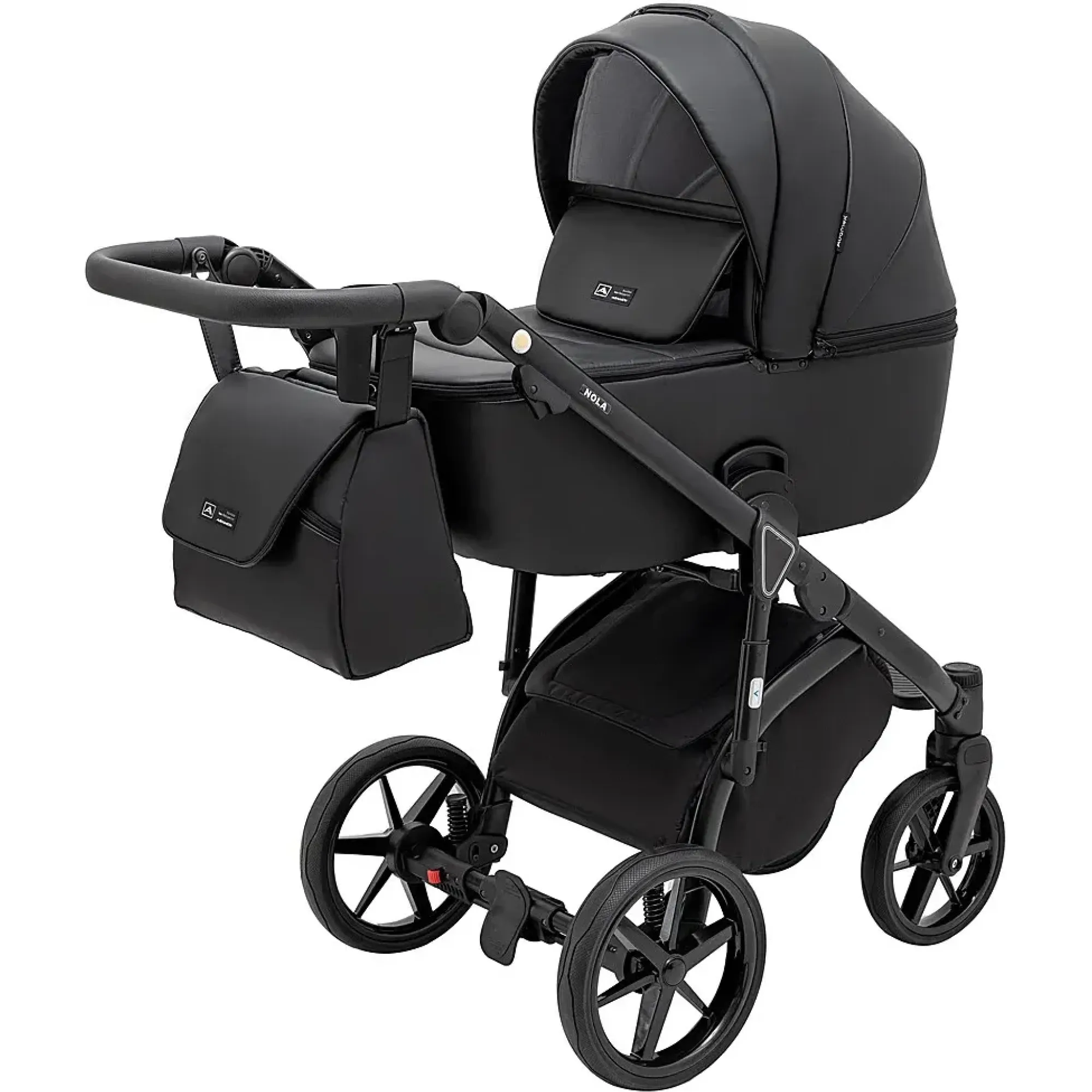 Коляска 2 в 1 Adamex Nola Eco SA-2 чорний