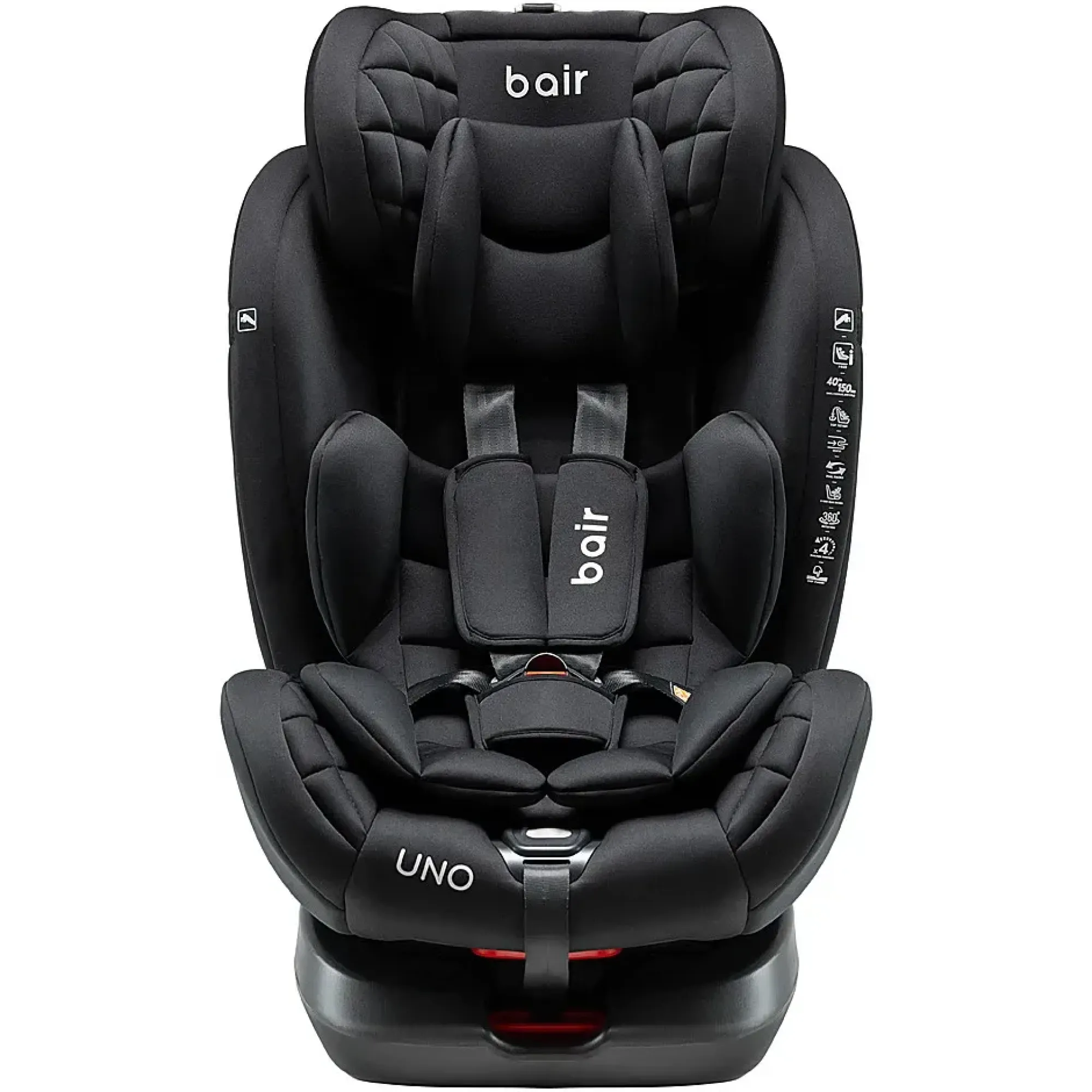 Автокрісло Bair Uno 360 i-size Iso-fix TB-01 total black