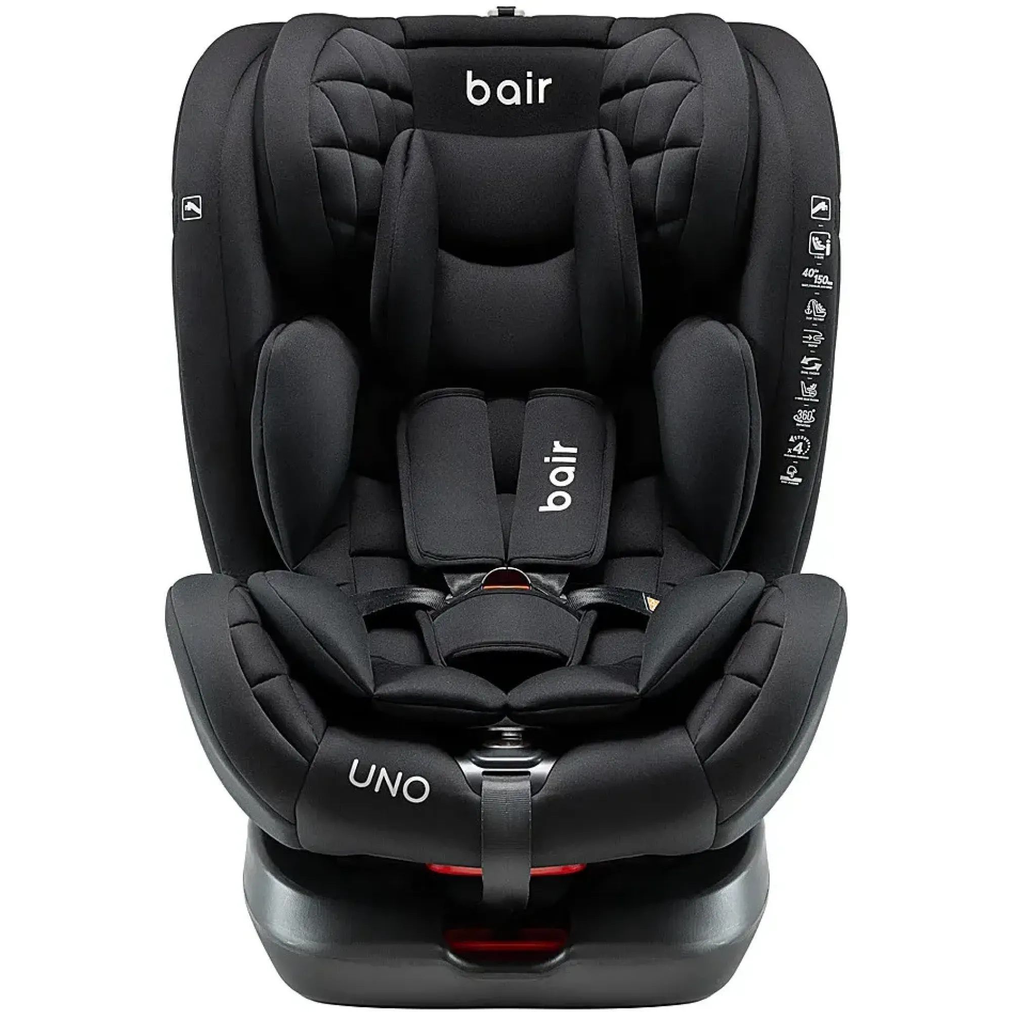 Автокрісло Bair Uno 360 i-size Iso-fix TB-01 total black