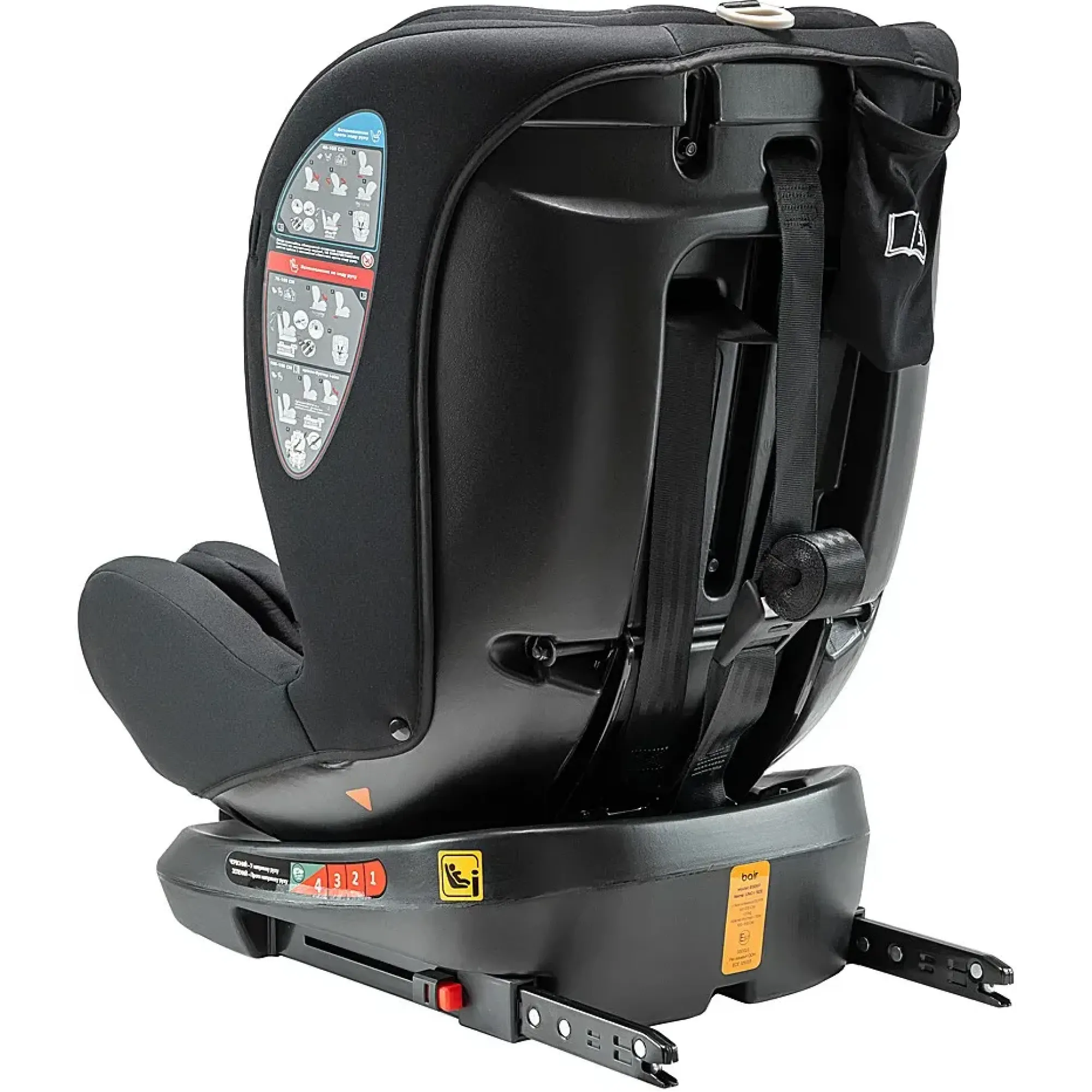 Автокрісло Bair Uno 360 i-size Iso-fix TB-01 total black