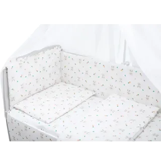Дитяча постіль Babyroom Gold RG-08 білий (кролики з морквою)