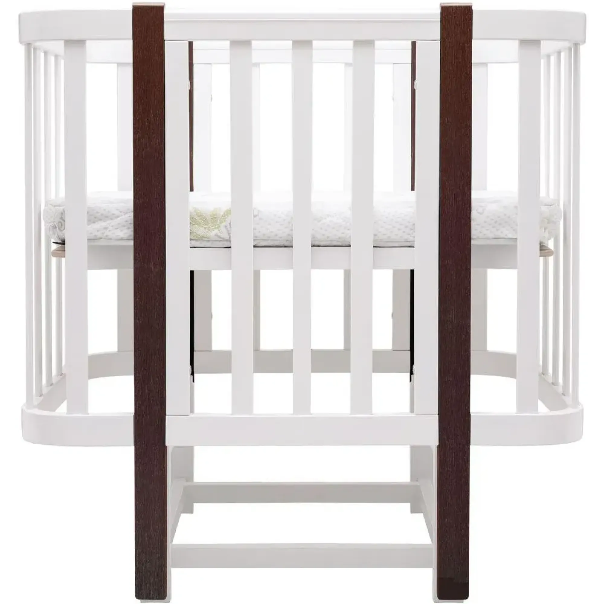 Ліжко Babyroom Місяць LU-2 маятник білий / венге