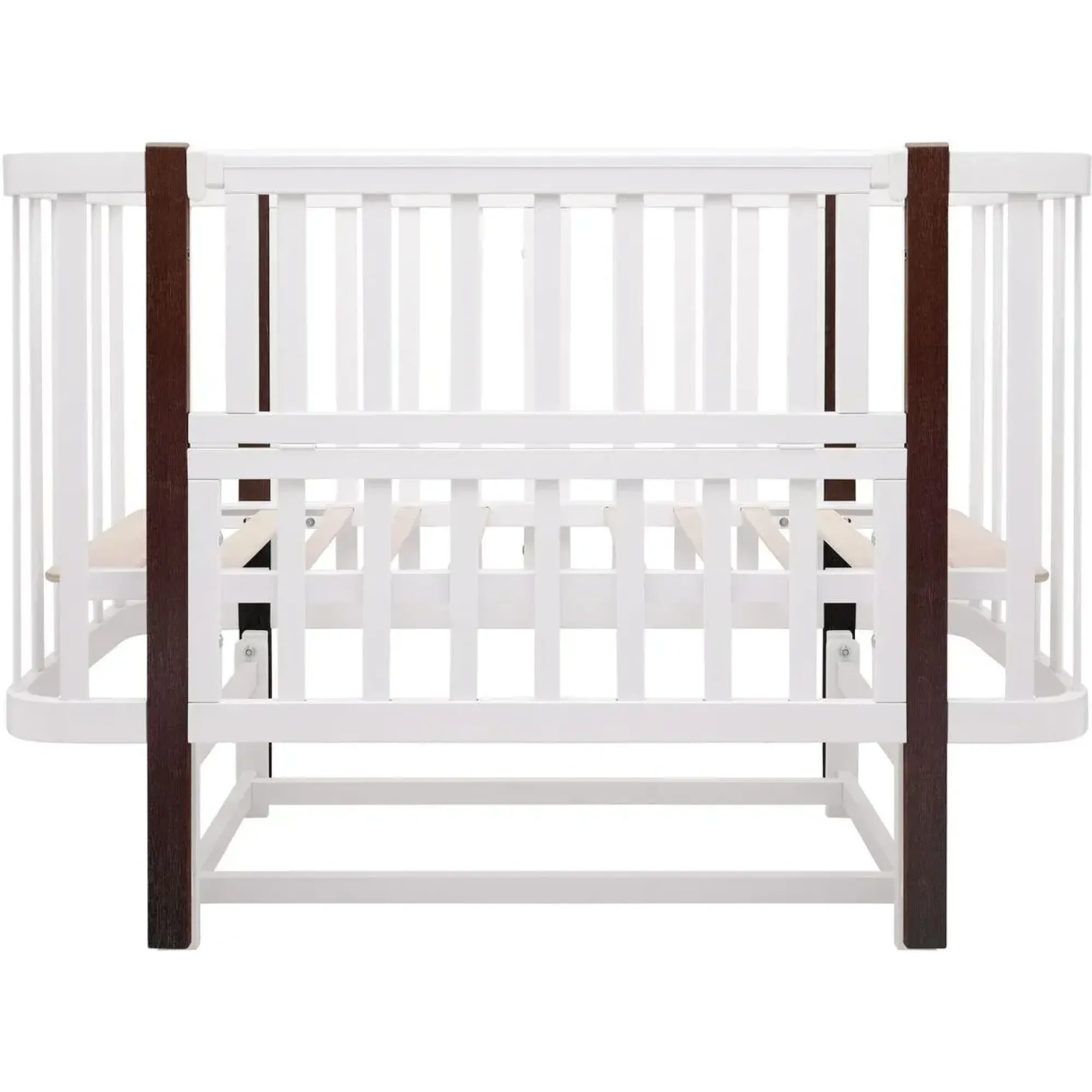 Ліжко Babyroom Місяць LU-2 маятник білий / венге