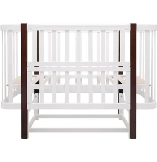 Ліжко Babyroom Місяць LU-2 маятник білий / венге