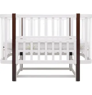 Ліжко Babyroom Місяць LU-2 маятник білий / венге