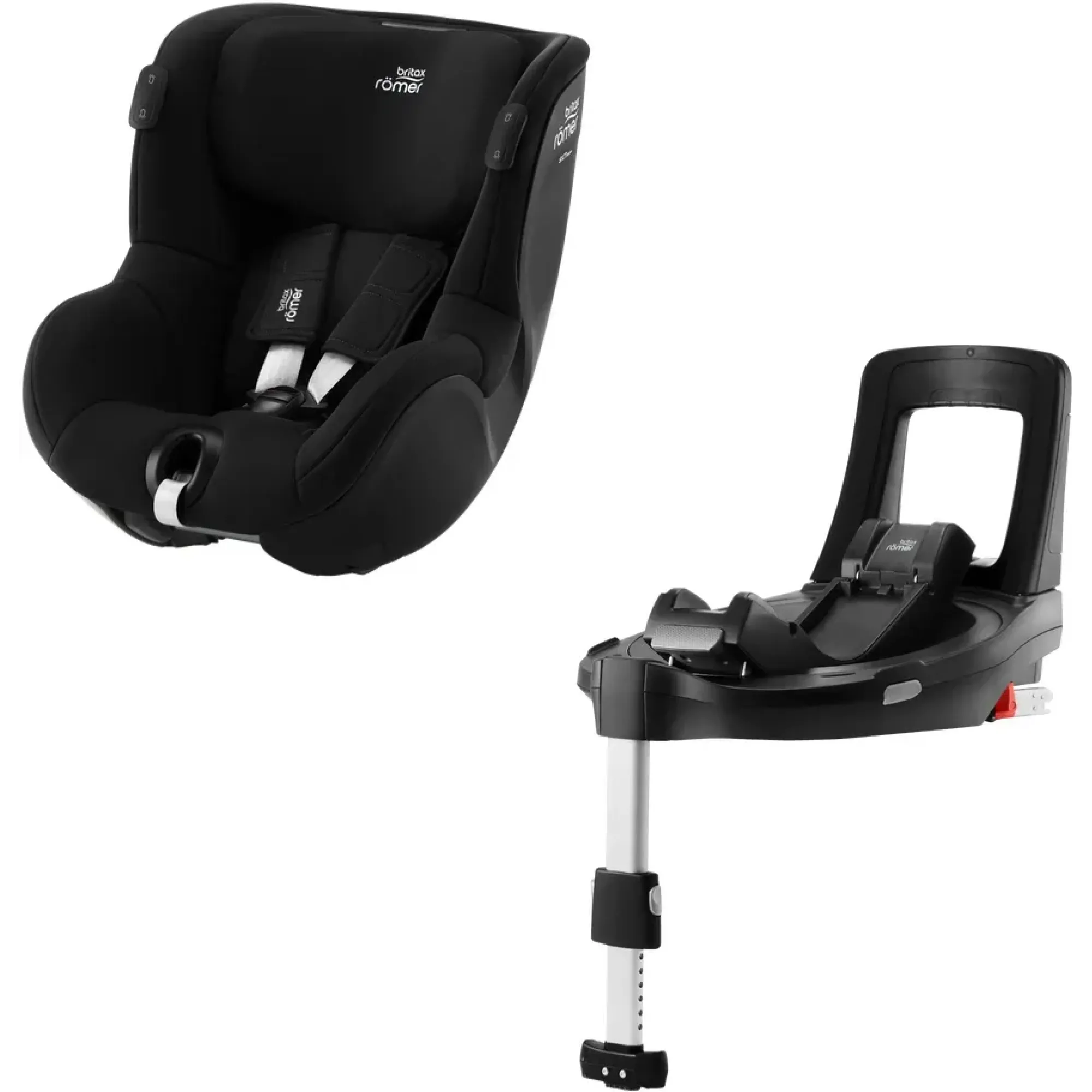 Автокрісло Britax-Romer Dualfix iSense Space Black з платформою Flex Base iSense