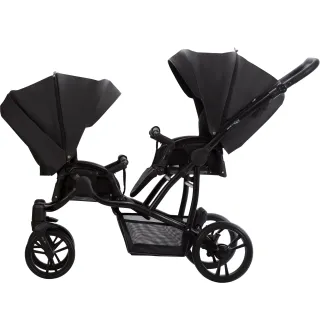 Коляска 2в1 для двійні Bebetto B 42 PRO 24 Чорний