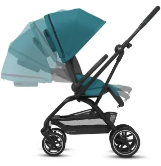 Прогулянкова коляска Cybex Eezy S Twist+ 2 SLV Hibiscus Red (з бампером)