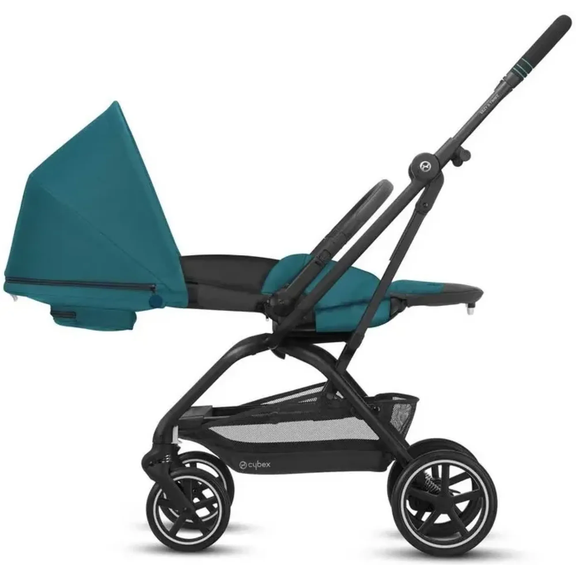 Прогулянкова коляска Cybex Eezy S Twist+ 2 SLV Hibiscus Red (з бампером)