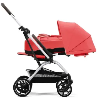 Прогулянкова коляска Cybex Eezy S Twist+ 2 SLV Hibiscus Red (з бампером)