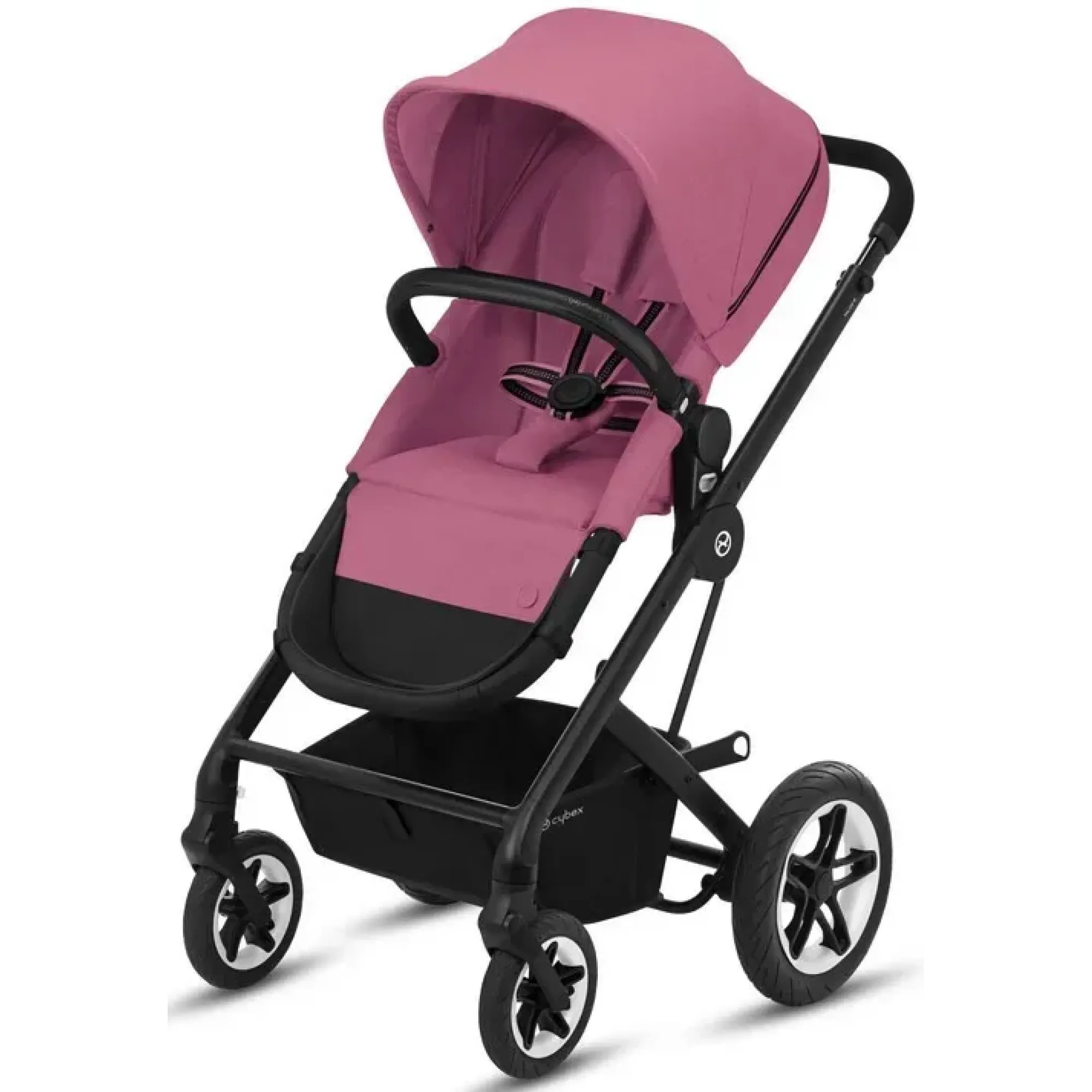 Прогулянкова коляска Cybex Talos S Magnolia Pink purple (з бампером)
