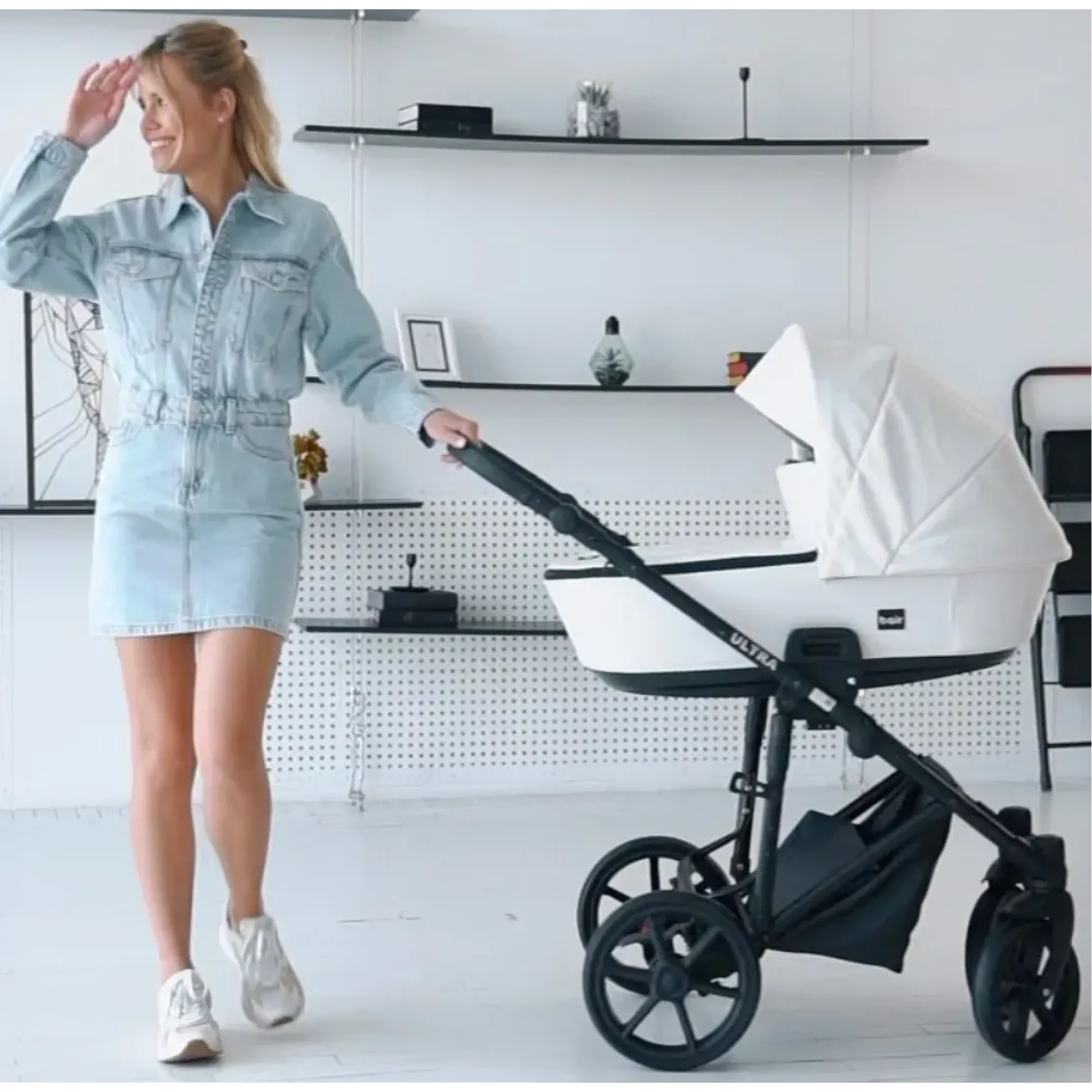 Коляска 2в1 Bair Ultra Soft U-829 Рожевий