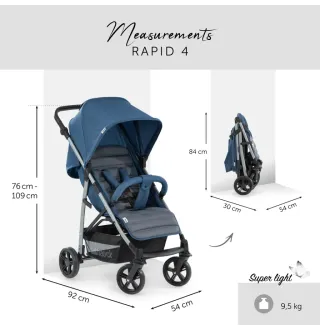 Коляска Hauck Rapid 4 denim/grey