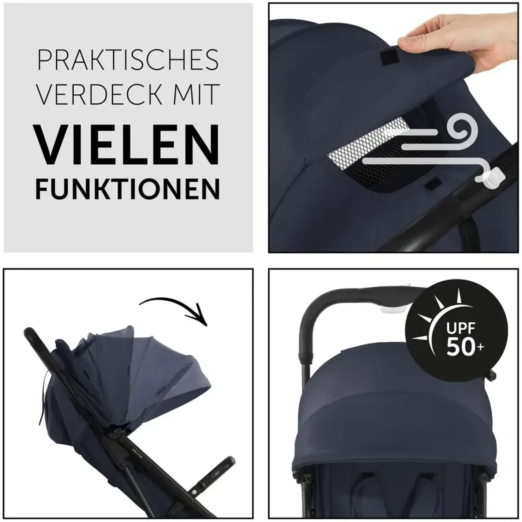 Коляска прогулянкова Hauck Travel N Care Dark Navy Blue