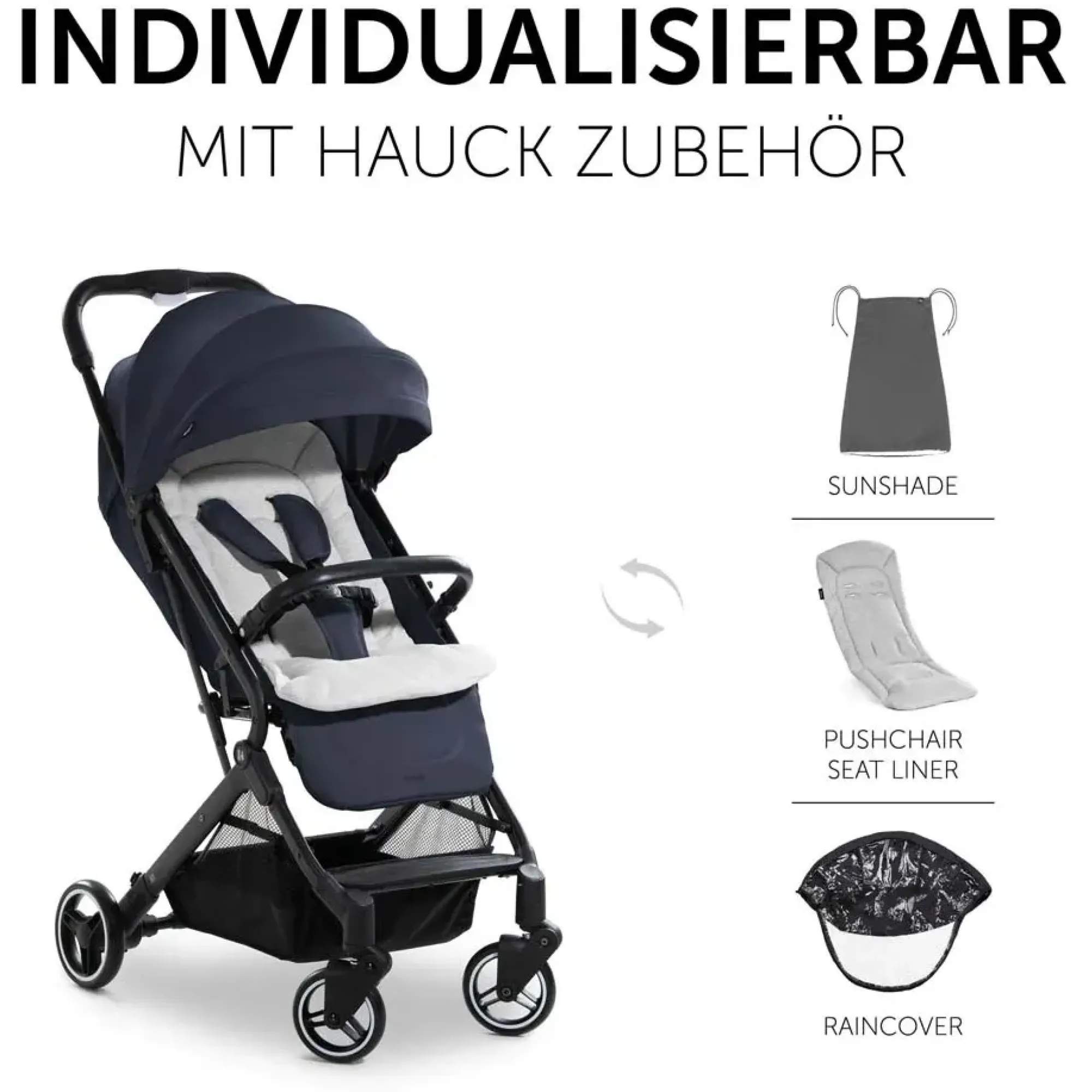 Коляска прогулянкова Hauck Travel N Care Dark Navy Blue