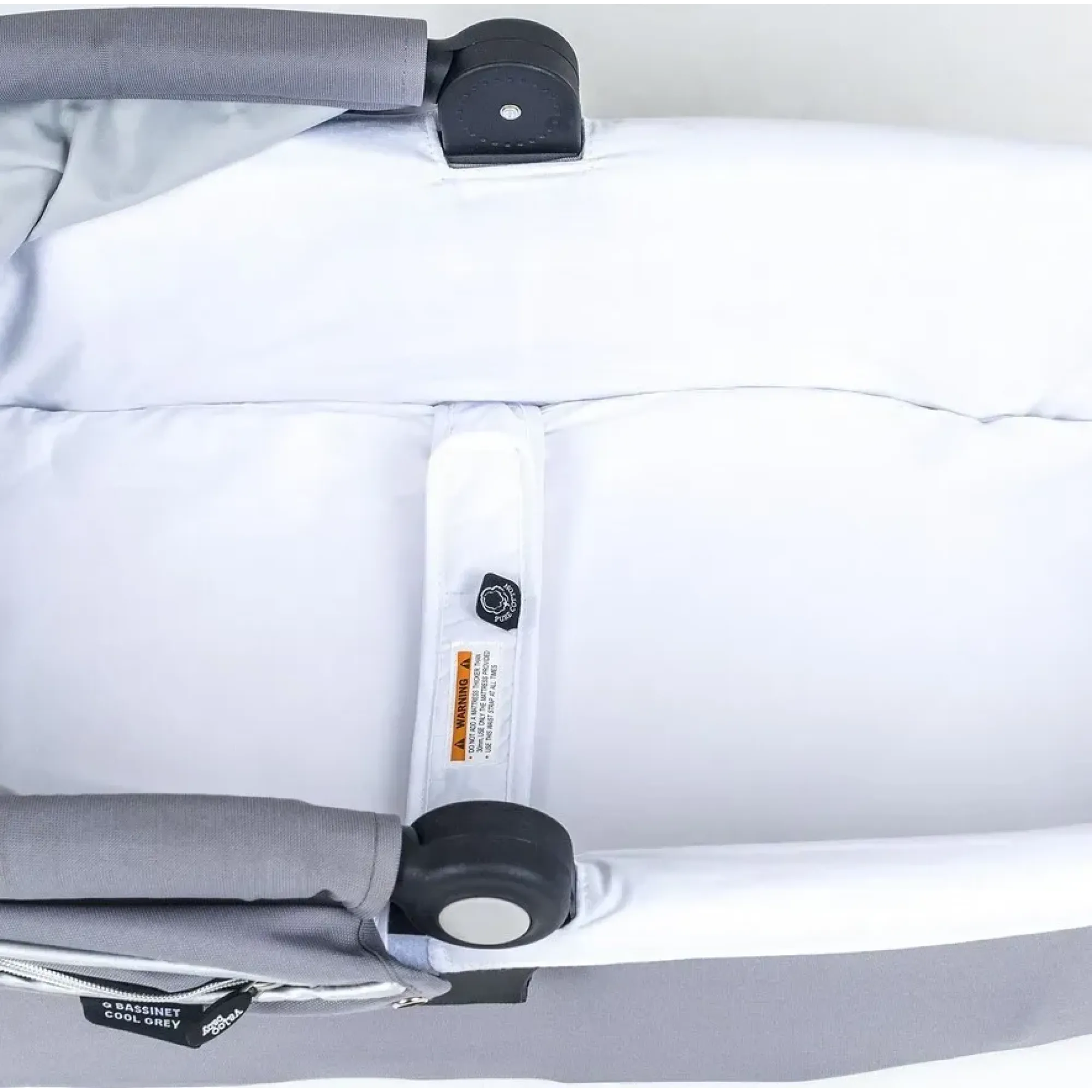 Колиска Valco Baby Q Bassinet для Trimod X, Snap 4 Ultra, Quad X / Cool Grey