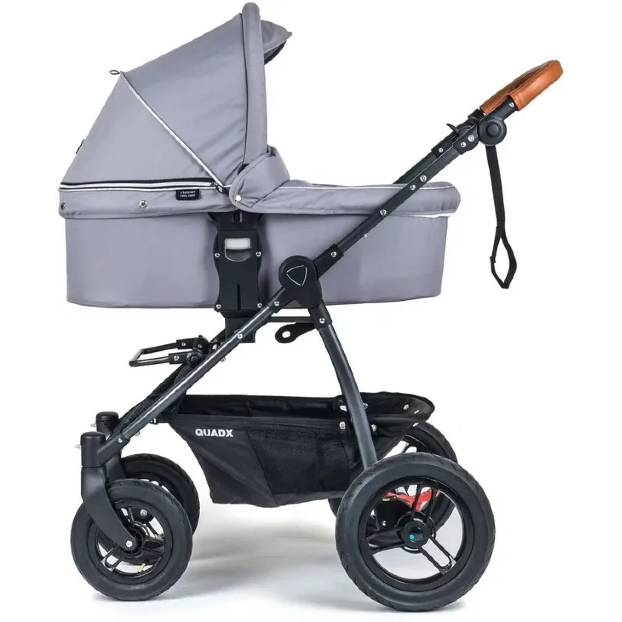 Колиска Valco Baby Q Bassinet для Trimod X, Snap 4 Ultra, Quad X / Cool Grey