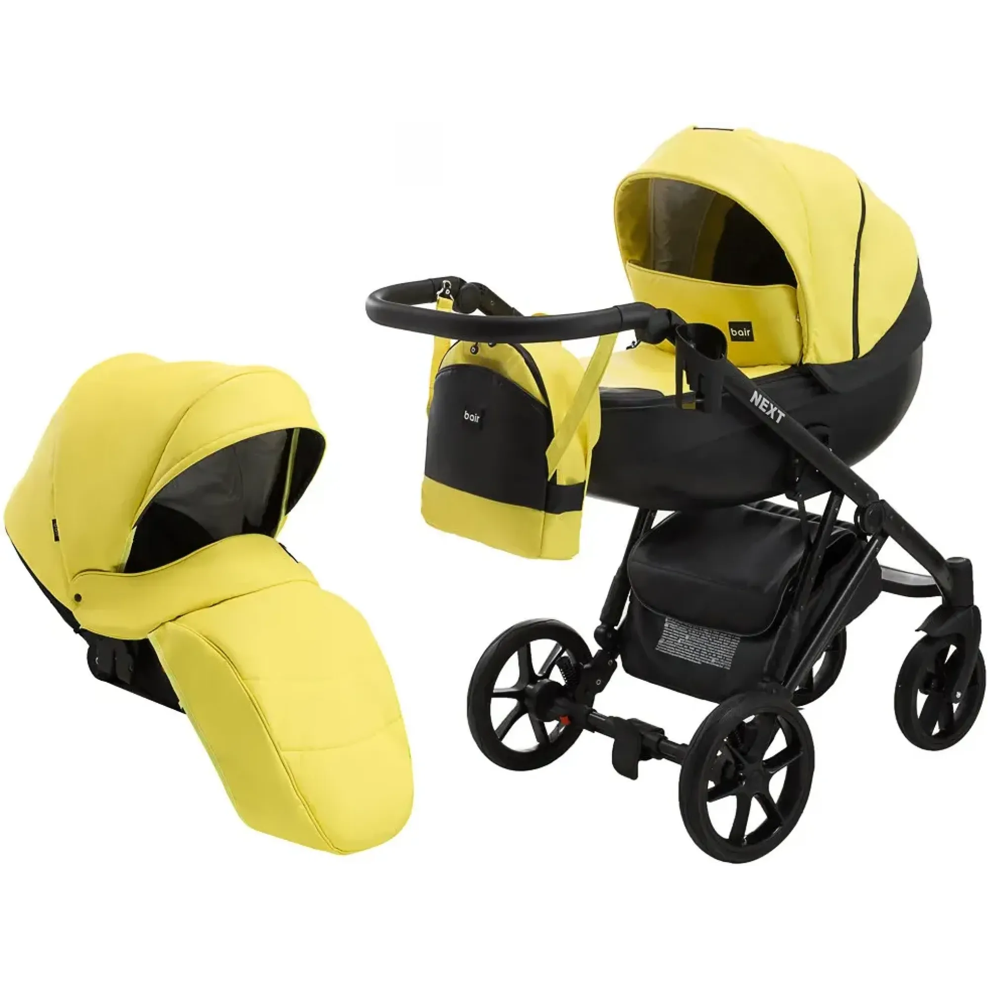 Коляска 2 в 1 Bair Next ECO 27 жовтий