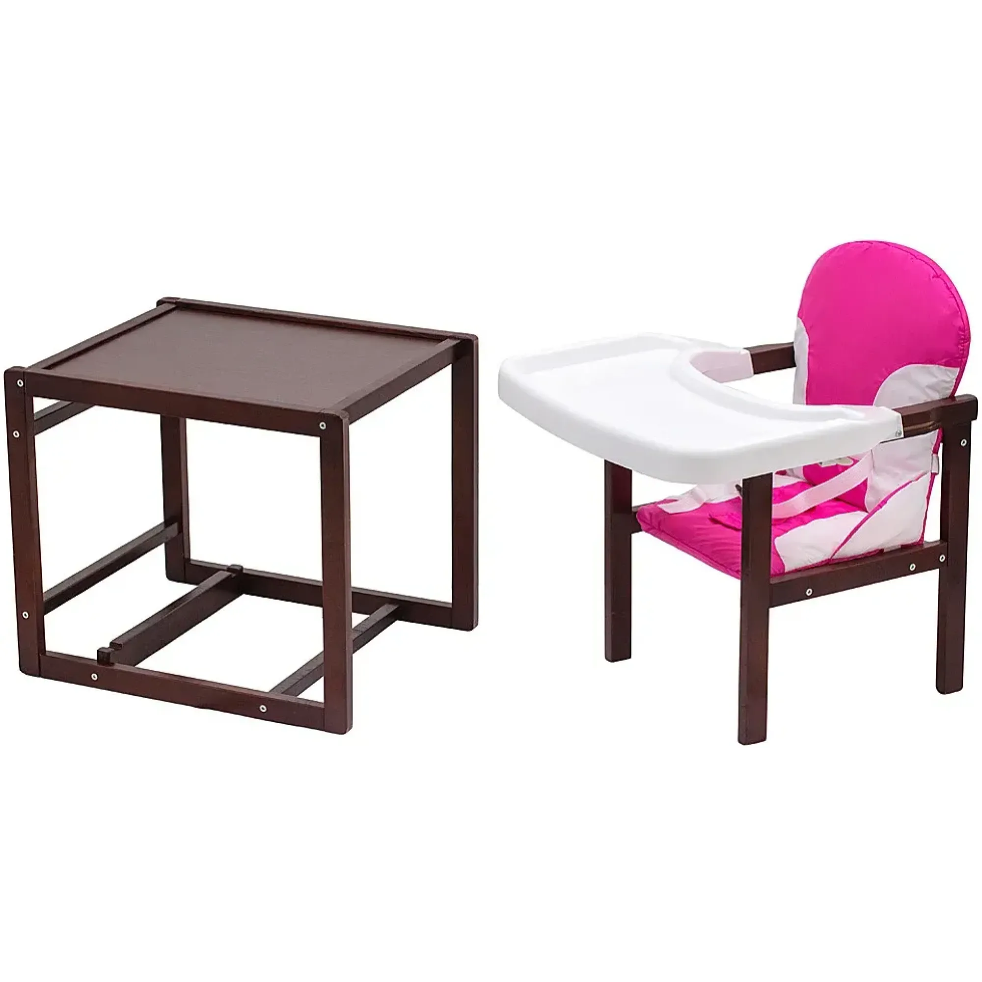 Стільчик-трансформер Babyroom Поні-220 тонований рожевий / білий