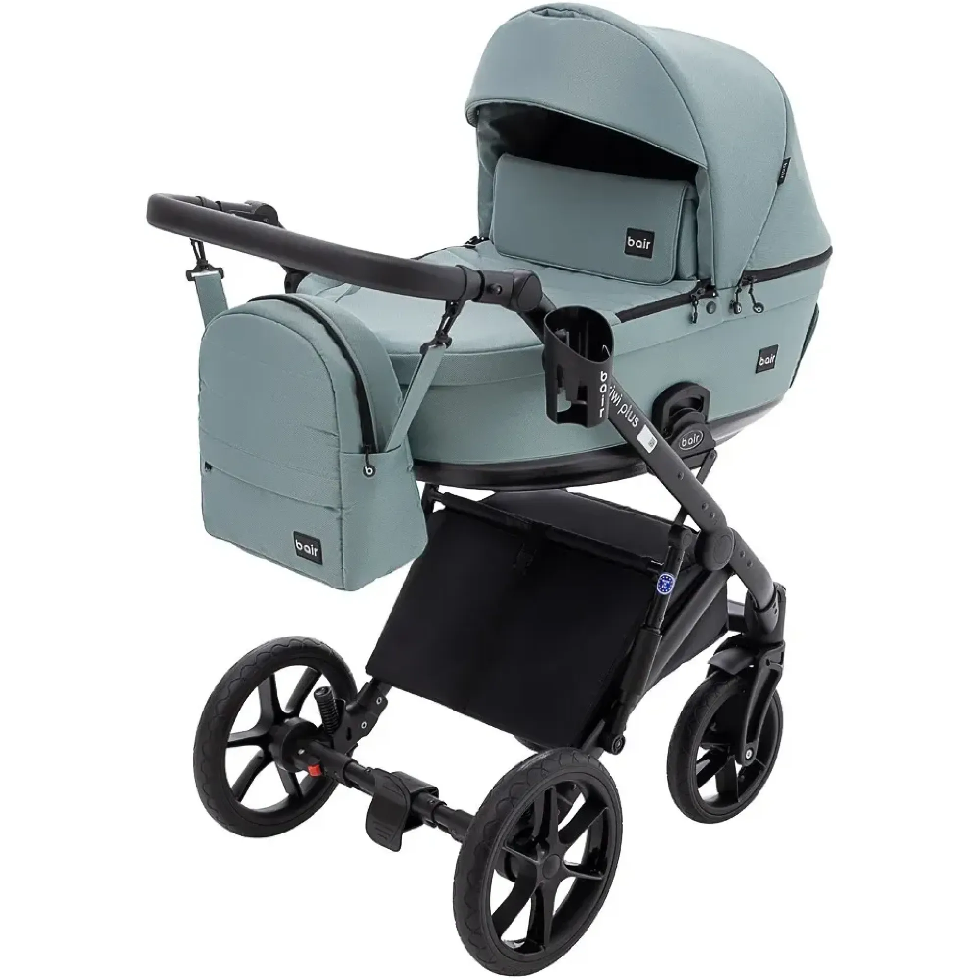 Коляска 2 в 1 Bair Kiwi Plus Soft BKP-028 нефрит