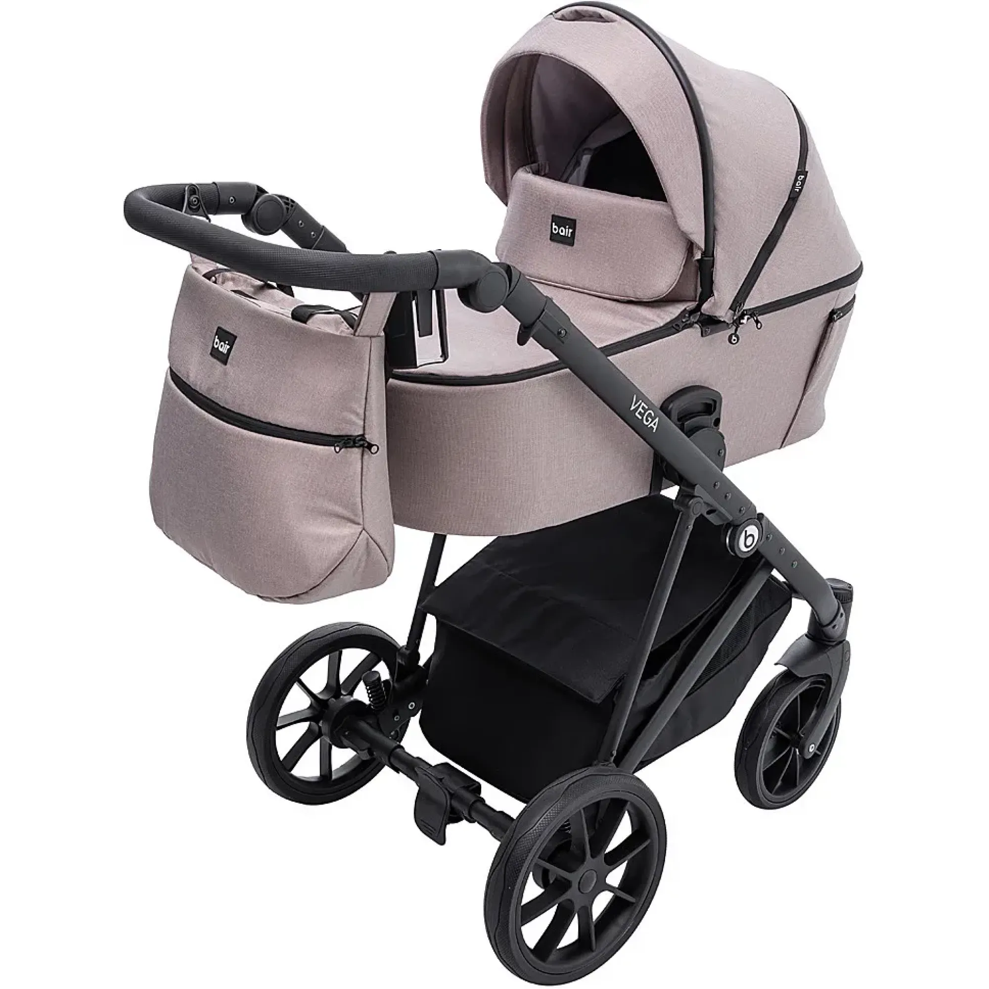Коляска 2 в 1 Bair Vega Soft VS-02 sand капучино