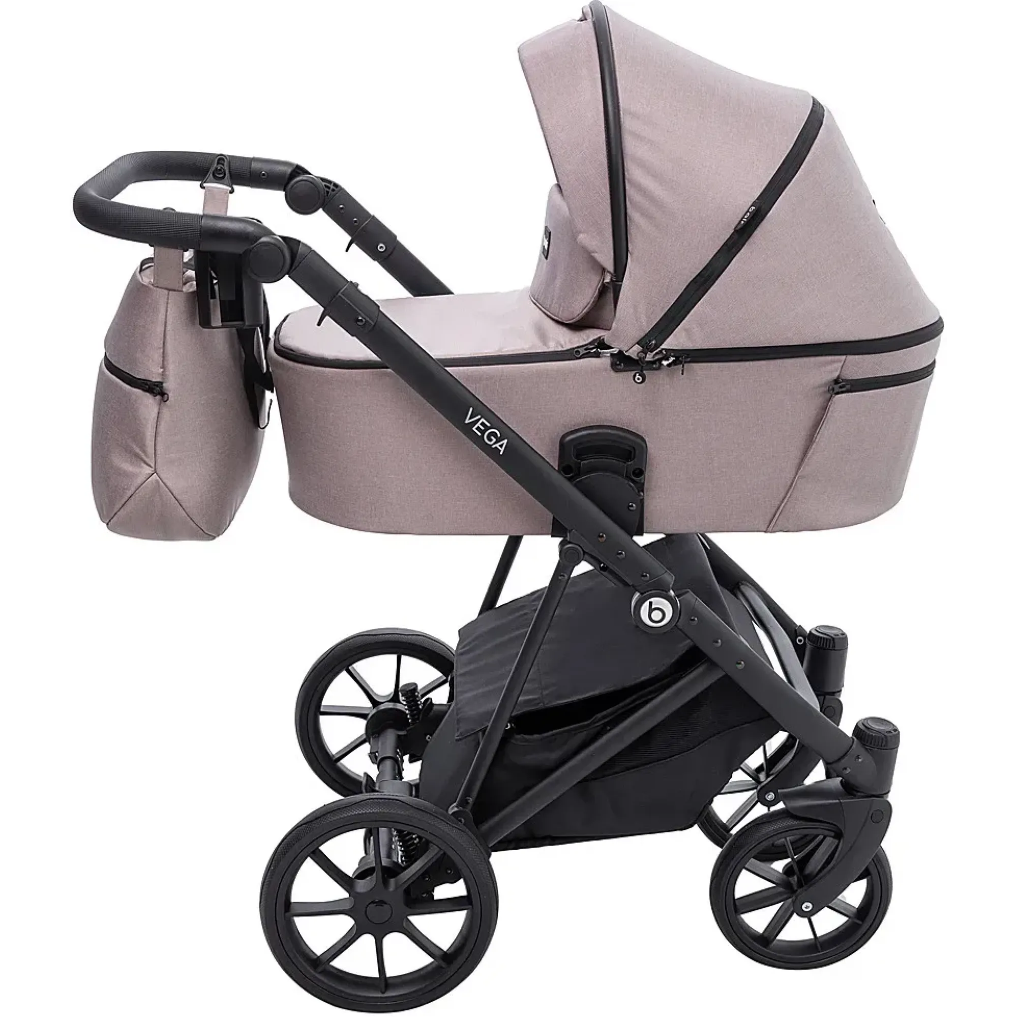 Коляска 2 в 1 Bair Vega Soft VS-02 sand капучино