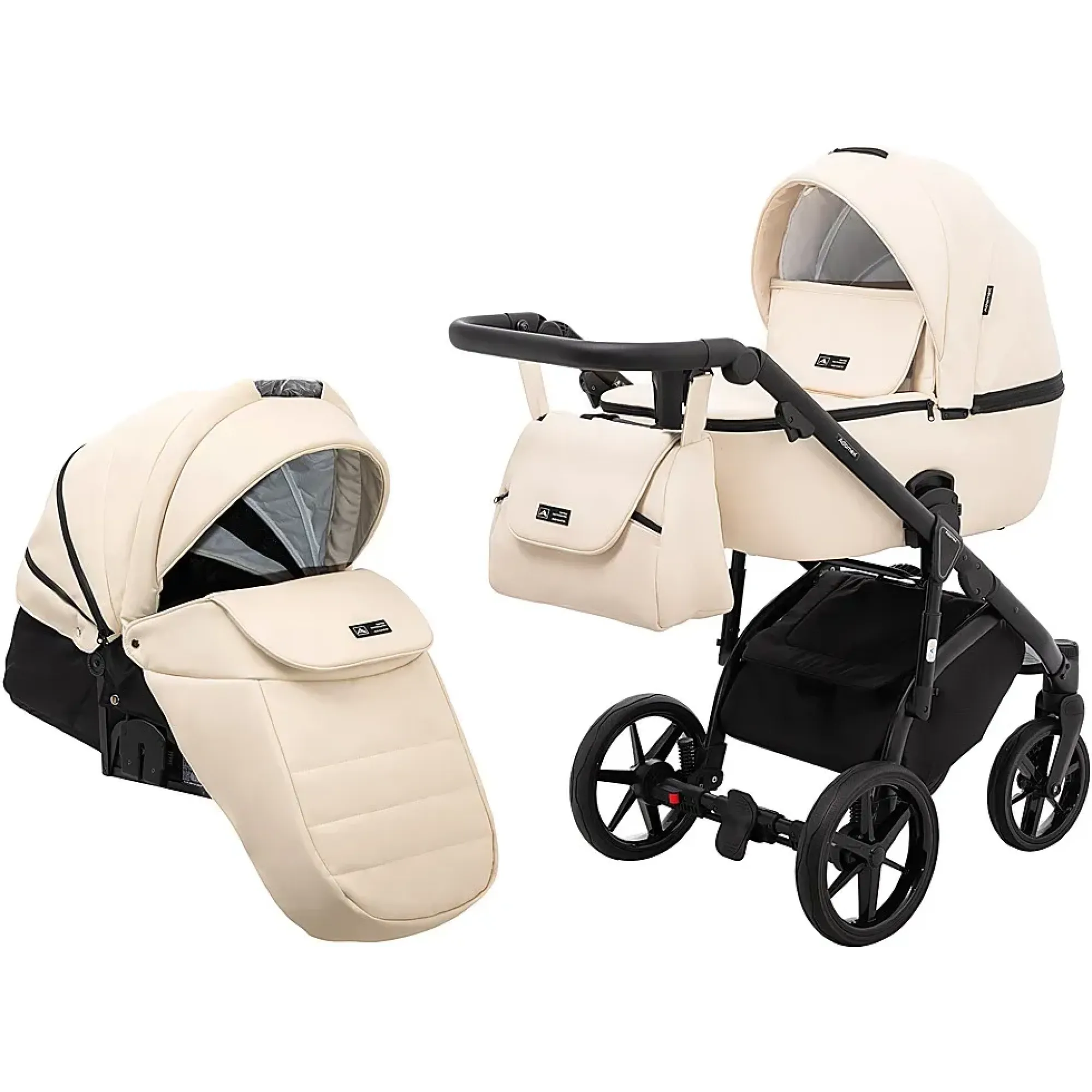 Коляска 2 в 1 Adamex Nola Eco SA-8 бежевий