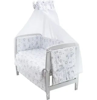 Дитяча постіль Babyroom Gold RG-08 білий (лисичка, ведмедик, зайчик, олень)